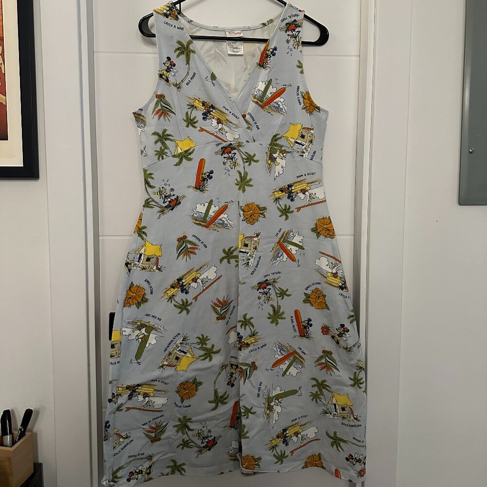 Disney Hawaiian Print Sleeveless Dress